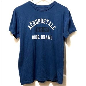 Aeropostale T-Shirt blue mens size Small